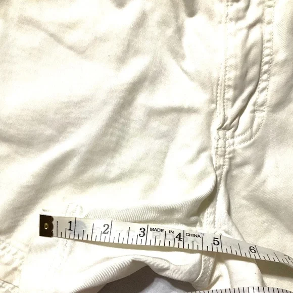 Union Bay Flat Front White Shorts Sz 7 - Picture 7 of 8